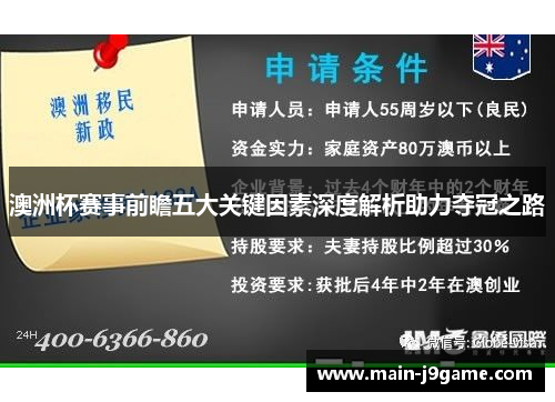 澳洲杯赛事前瞻五大关键因素深度解析助力夺冠之路 澳洲杯赛事前瞻五大关键因素深度解析助力夺冠之路
